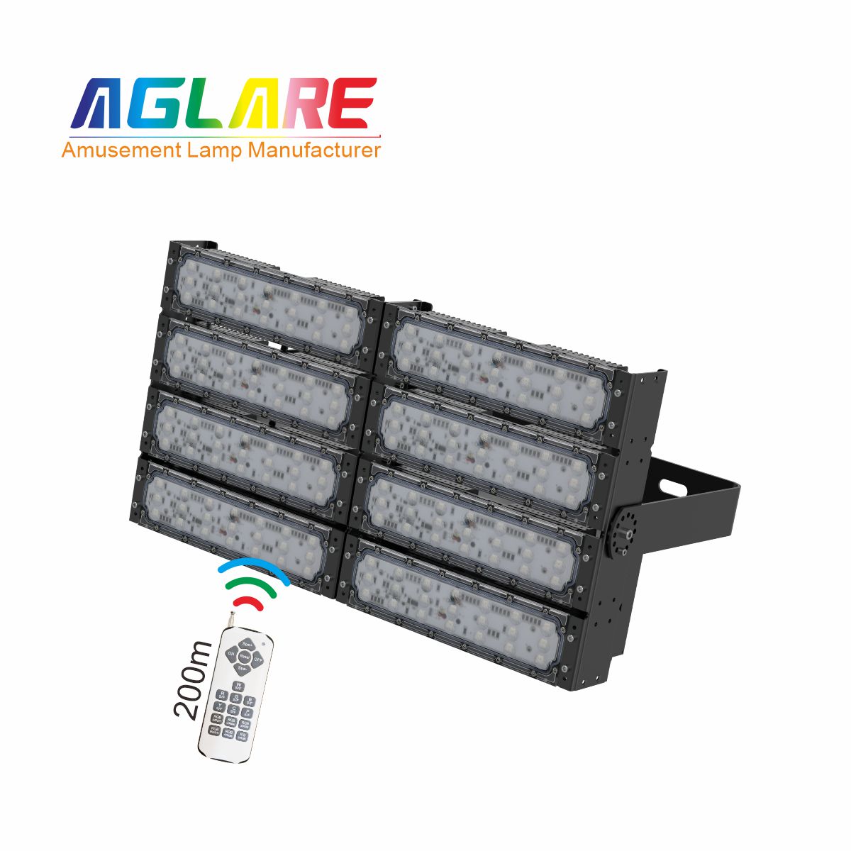 400WLED彩色投光灯泛光灯,变色户外射灯带？？？仄