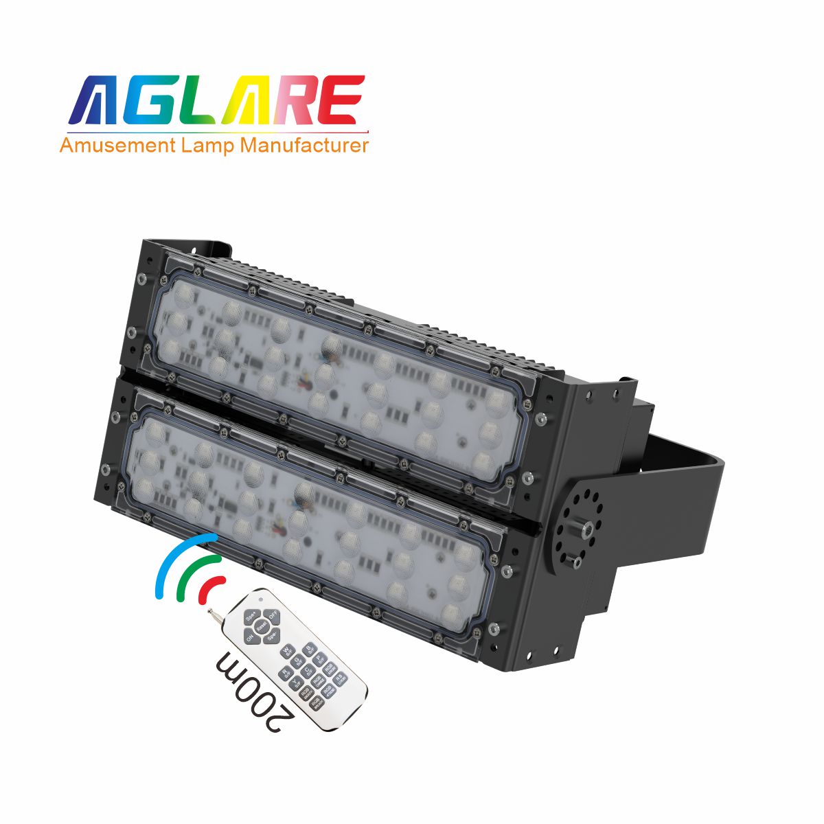 100W LED彩色泛光灯 RGB投光灯带？？？仄